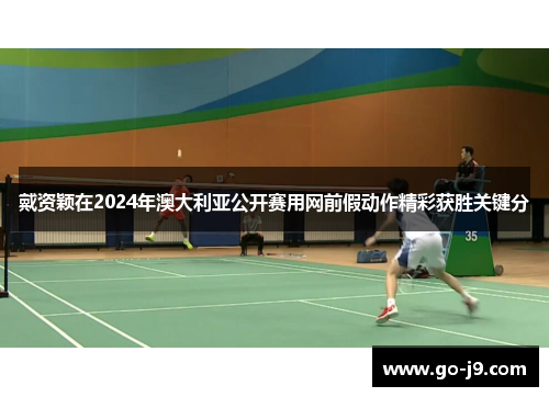 戴资颖在2024年澳大利亚公开赛用网前假动作精彩获胜关键分